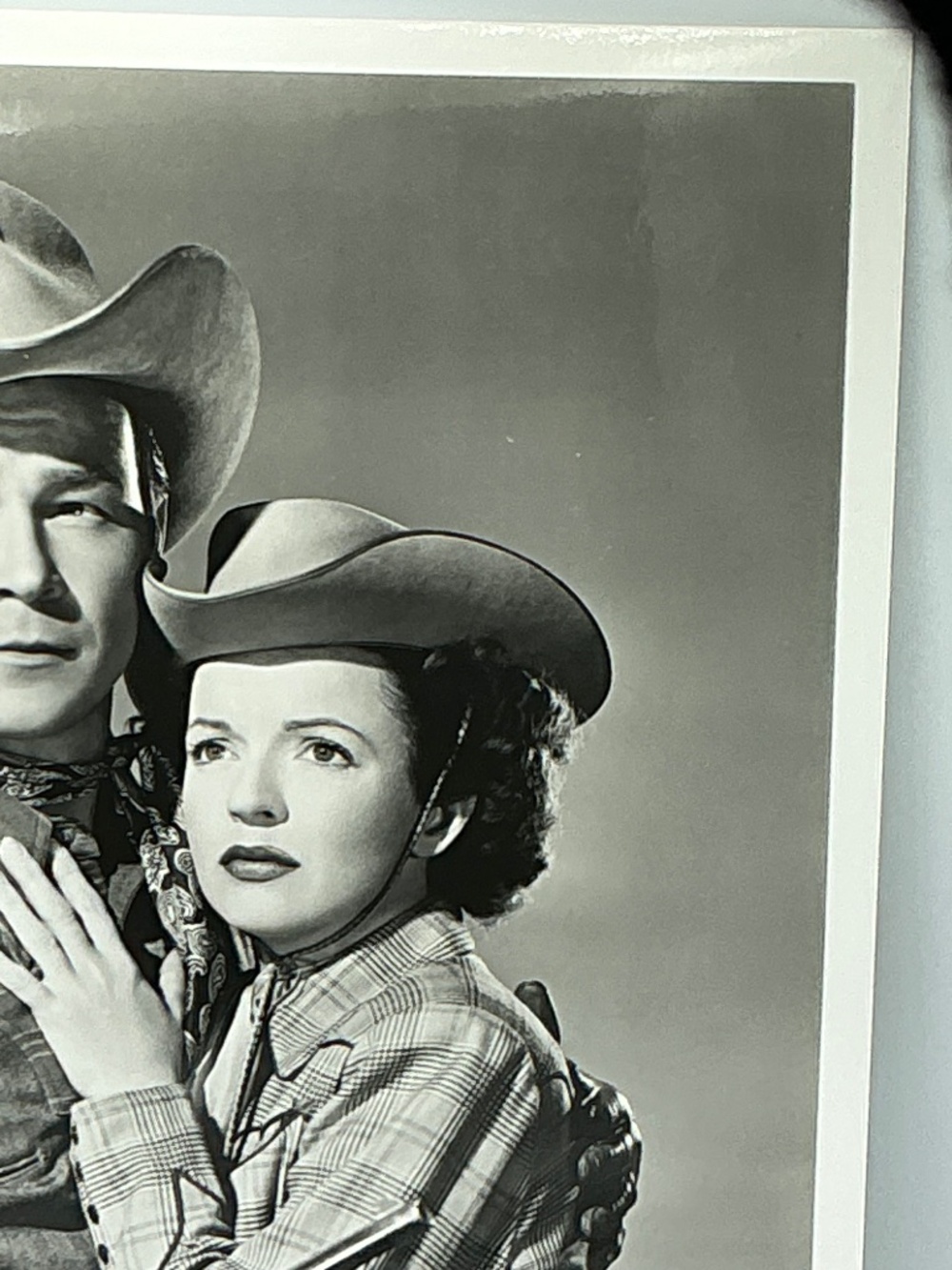 Roy Rogers & Dale Evans 8x10 Black & White Western Promo Photo King of Cowboys - Picture 3 of 6